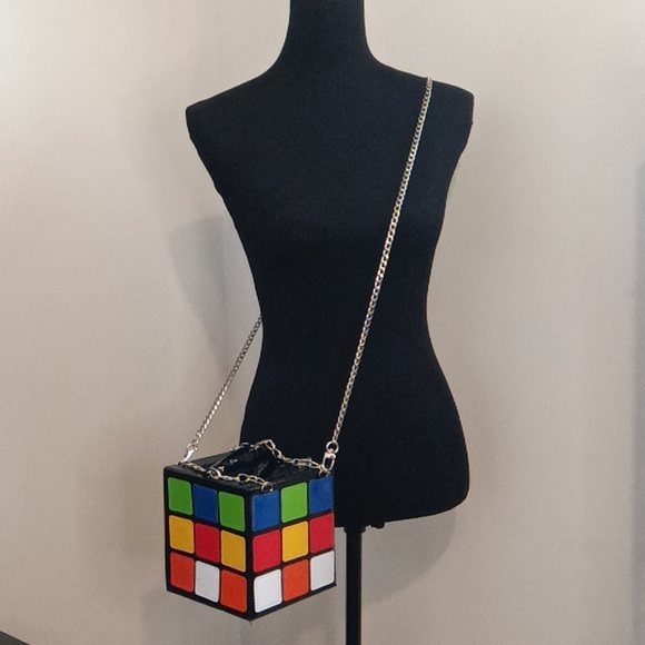 NWT RUBIK'S CUBE BAG ❤️💙💚🧡🤍💛 - Picture 3 of 17